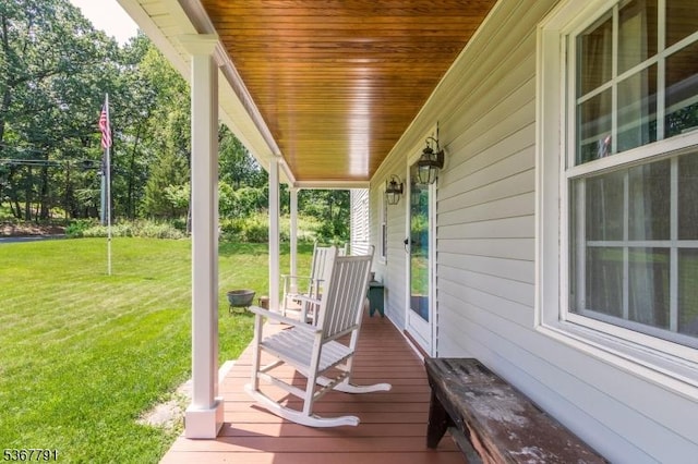 30 Bissell Rd, Tewksbury Twp, NJ 08833 - porch with a lawn