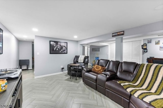 947 Boesel Ave, Manville Boro, NJ 08835 - cinema room featuring recessed lighting and baseboards