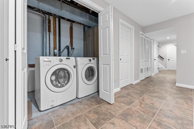 16 Edith Dr, Franklin Twp, NJ 08873 - washroom with separate washer and dryer and baseboards