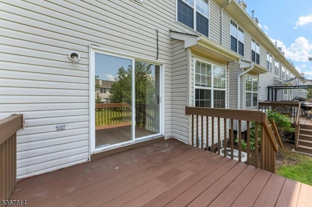 16 Edith Dr, Franklin Twp, NJ 08873 - view of wooden deck