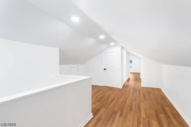 19 Pleasant View Ave, Washington Twp, NJ 07882 - bonus room with vaulted ceiling, light wood finished floors, and recessed lighting