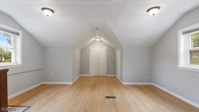 18 State Route 94, Blairstown Twp, NJ 07825 - additional living space with vaulted ceiling and light wood finished floors