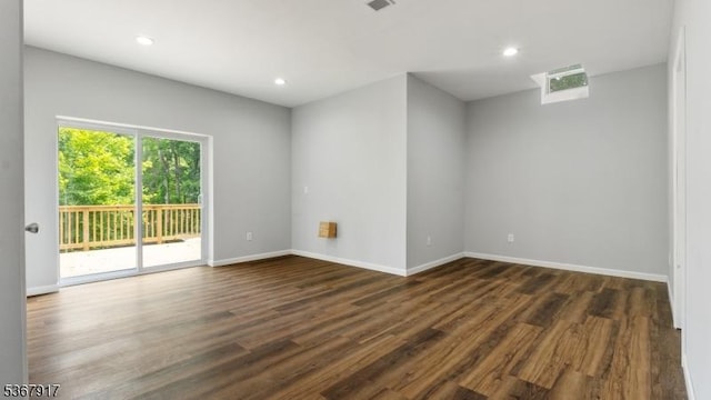 18 State Route 94, Blairstown Twp, NJ 07825 - spare room with dark wood-style floors and recessed lighting