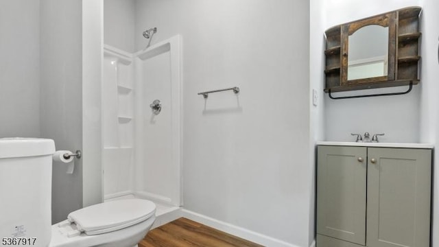 18 State Route 94, Blairstown Twp, NJ 07825 - full bath featuring a shower, wood finished floors, and vanity