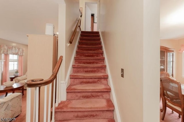 408 Sanford Ave, Hillside Twp, NJ 07205 - staircase featuring carpet