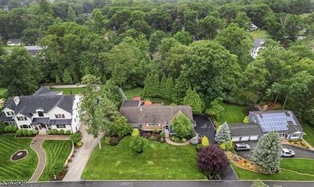 11 Old Farm Rd, North Caldwell Boro, NJ 07006 - aerial view of property and surrounding area with a heavily wooded area