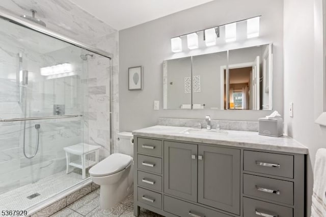 11 Old Farm Rd, North Caldwell Boro, NJ 07006 - full bathroom with a marble finish shower and vanity