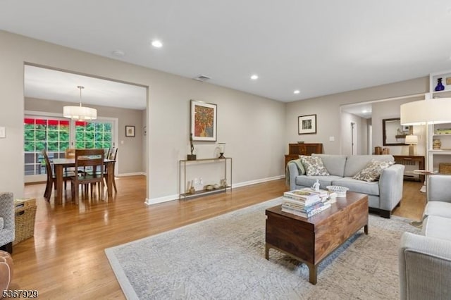 11 Old Farm Rd, North Caldwell Boro, NJ 07006 - living room with light wood finished floors and recessed lighting