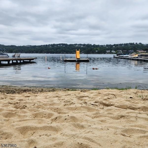 118 Hilltop Trl, Sparta Twp, NJ 07871 - water view featuring a boat dock