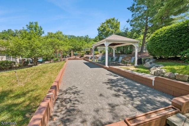 1407 Four Seasons Dr Unit 1407, Wayne Twp, NJ 07470 - view of community with a bocce ball area and a gazebo
