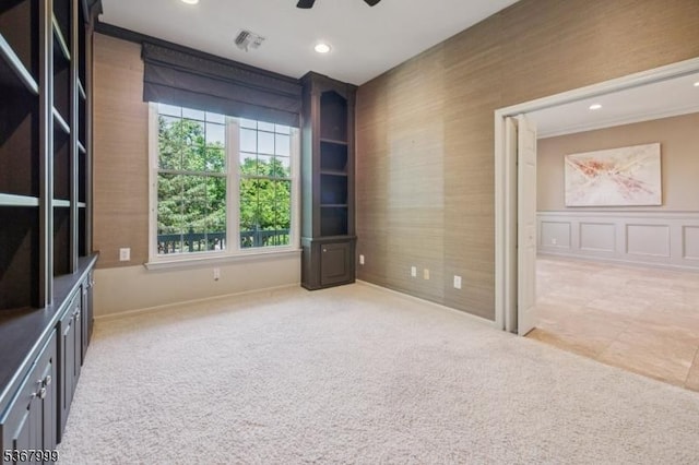 1407 Four Seasons Dr Unit 1407, Wayne Twp, NJ 07470 - unfurnished room with a ceiling fan, recessed lighting, and carpet flooring