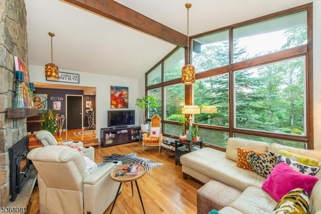 7 Deer Ct, Chester Twp, NJ 07930 - living room with wood finished floors and healthy amount of natural light