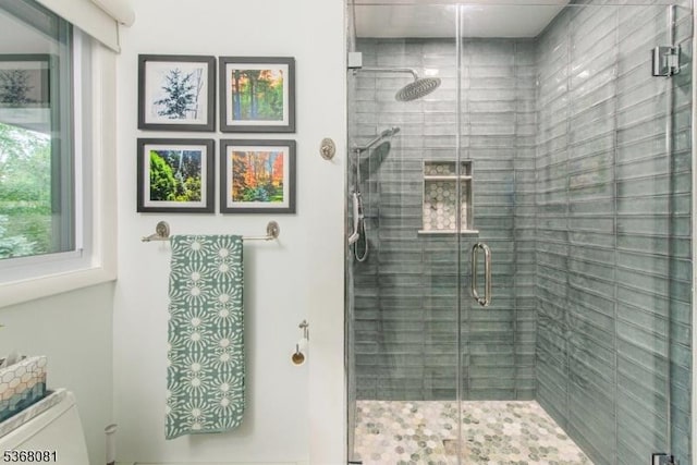 7 Deer Ct, Chester Twp, NJ 07930 - bathroom featuring a stall shower and toilet