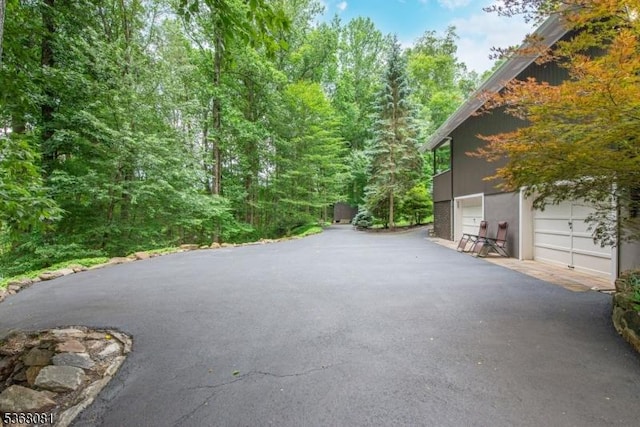 7 Deer Ct, Chester Twp, NJ 07930 - view of asphalt driveway with a view of trees