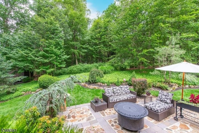 7 Deer Ct, Chester Twp, NJ 07930 - view of patio featuring an outdoor hangout area