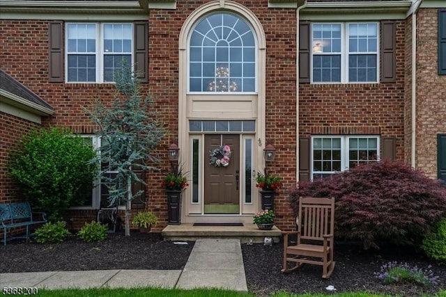 40 Primrose Ln, Sparta Twp, NJ 07871 - entrance to property with brick siding