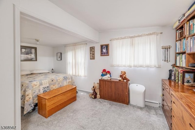 2100 Lakeside Dr, Vernon Twp, NJ 07422 - carpeted bedroom featuring beam ceiling and baseboards