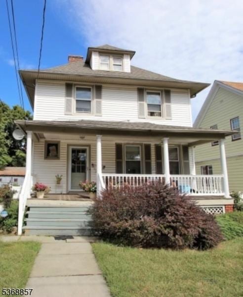 37 Benson St, Bloomfield Twp, NJ 07003 - american foursquare style home with a porch