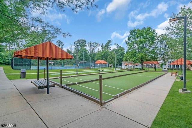 3304 Chesterwood Way, Franklin Twp, NJ 08873 - view of community with a game area and a tennis court