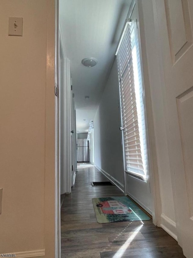 20 5th St, Wayne Twp, NJ 07470 - hallway featuring wood finished floors and plenty of natural light