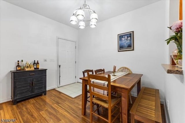 301 Rainbow Way Unit 301, Lopatcong Twp, NJ 08865 - dining space with a chandelier and wood finished floors