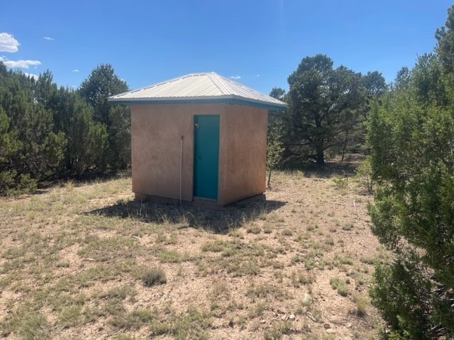 view of shed