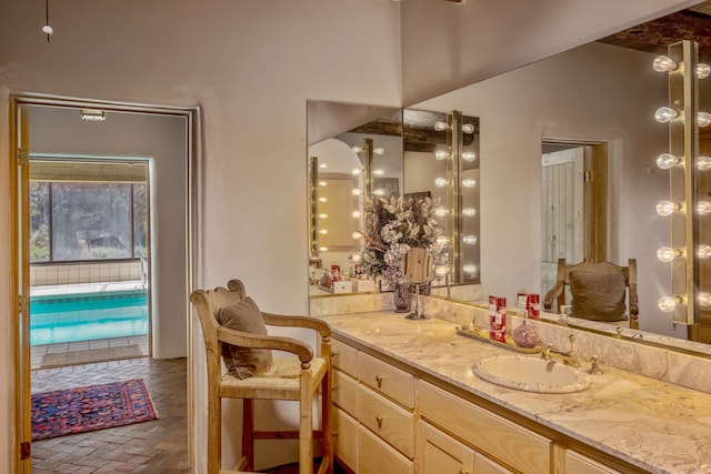 bathroom with vanity