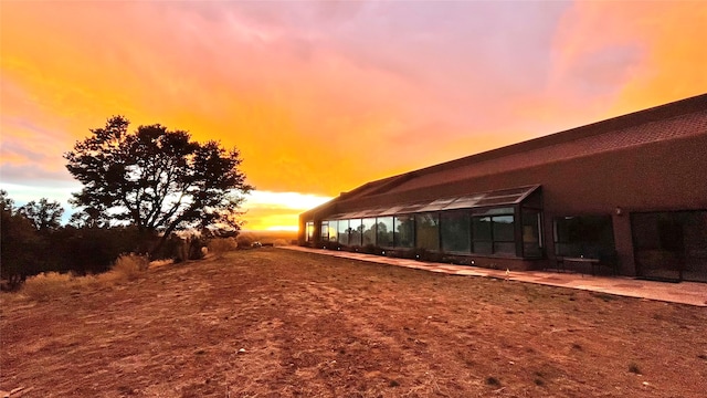 view of horse barn