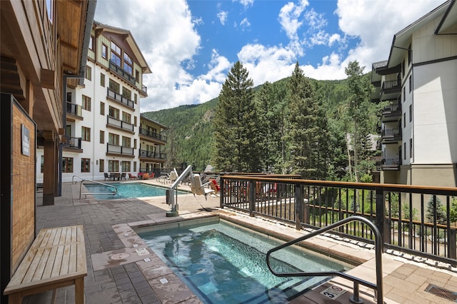 view of pool with a patio area