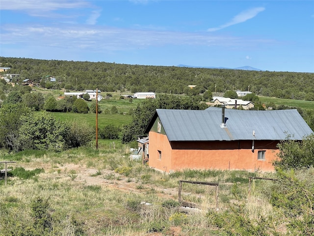 drone / aerial view featuring a rural view