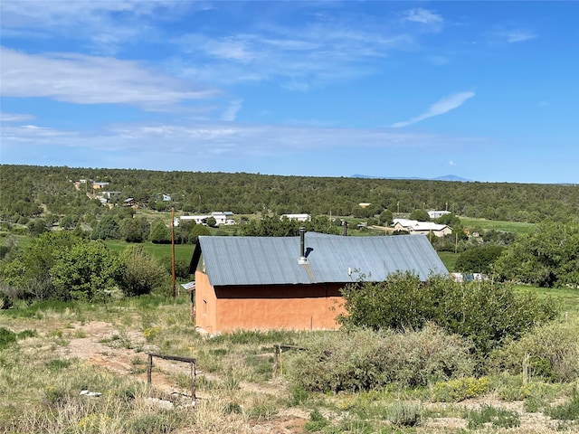 exterior space featuring a rural view