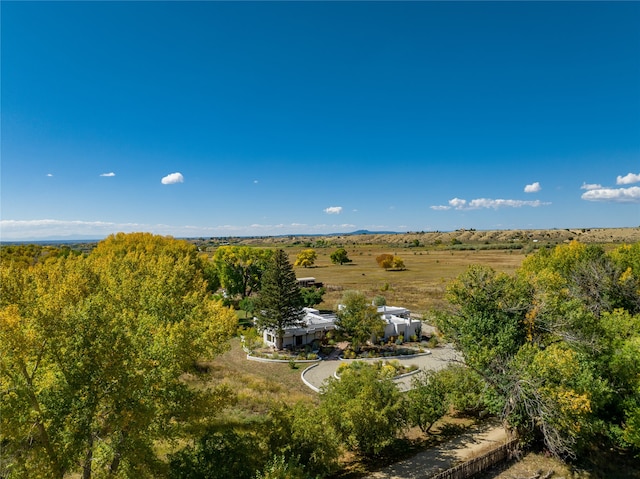 drone / aerial view featuring a rural view