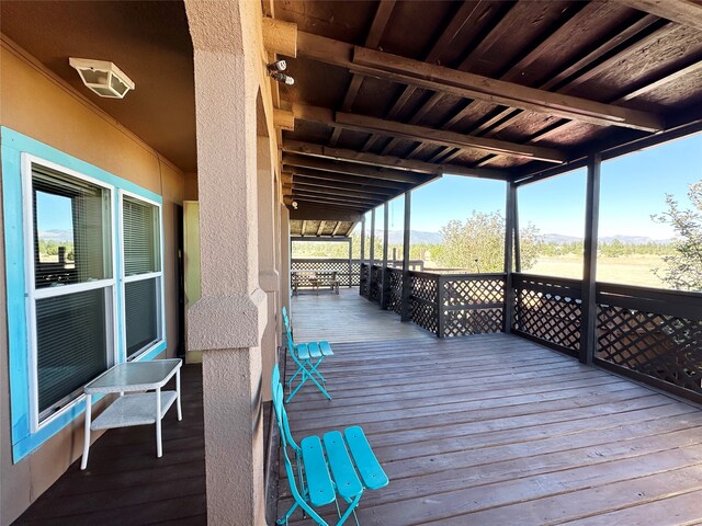 view of wooden terrace