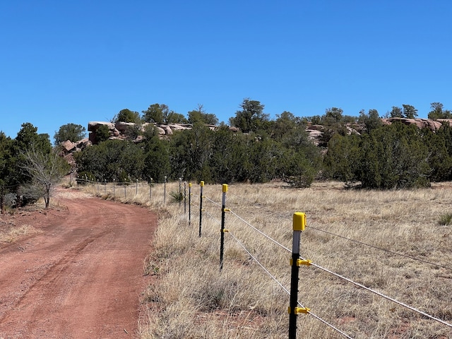 exterior space featuring a rural view