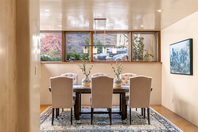 view of dining room