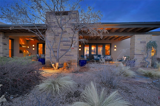 back of house featuring a patio area