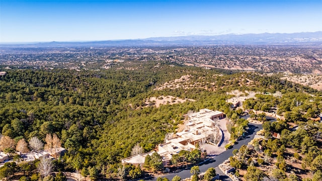 bird's eye view featuring a mountain view