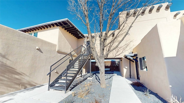 view of home's exterior with a patio