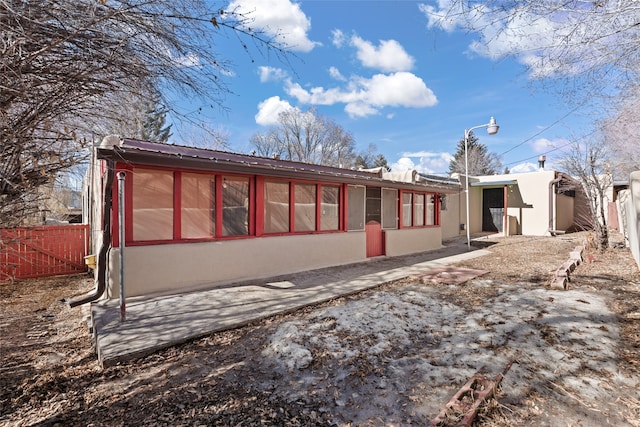 view of rear view of property