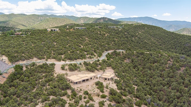 bird's eye view featuring a mountain view