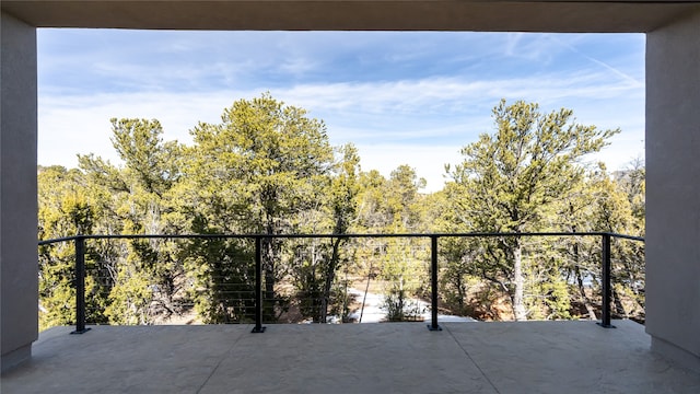 view of balcony