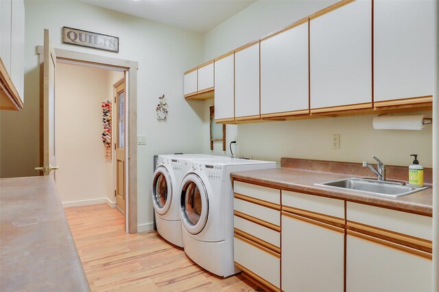 bathroom with a shower with door, vanity, and hardwood / wood-style floors