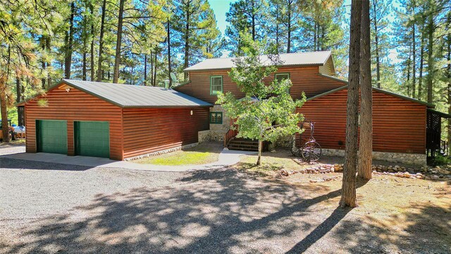 812 Timberidge Rd, Chama, NM 87520 - chalet / cabin featuring an outdoor structure and a detached garage