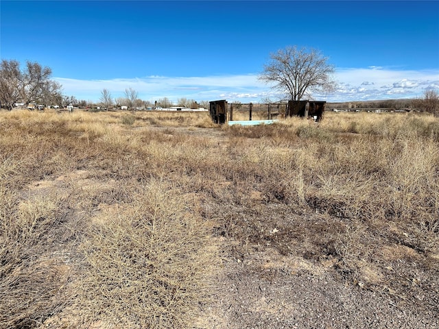 view of yard featuring a rural view