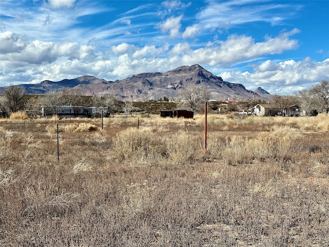 property view of mountains with a rural view