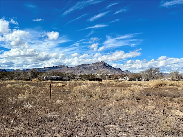 mountain view with a rural view