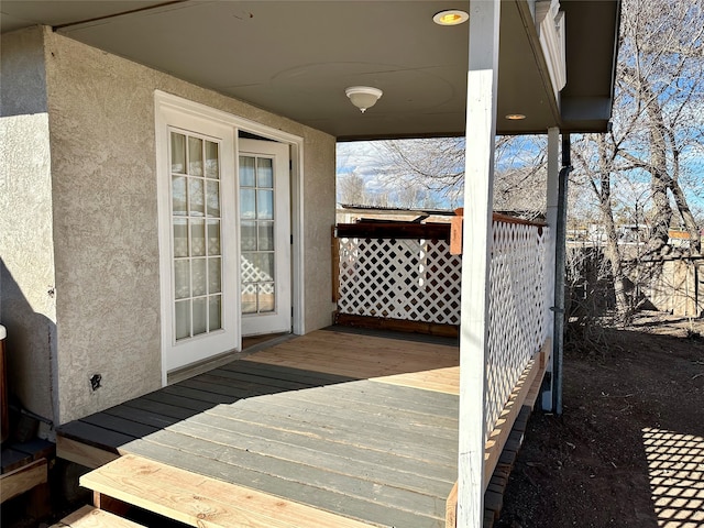 view of wooden terrace