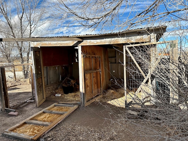 view of outdoor structure