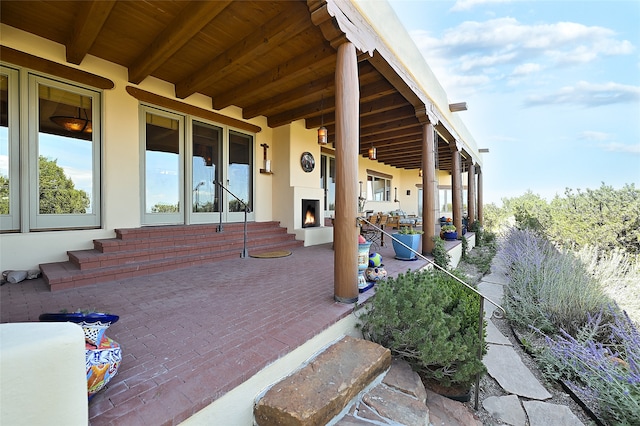 view of patio / terrace with covered porch