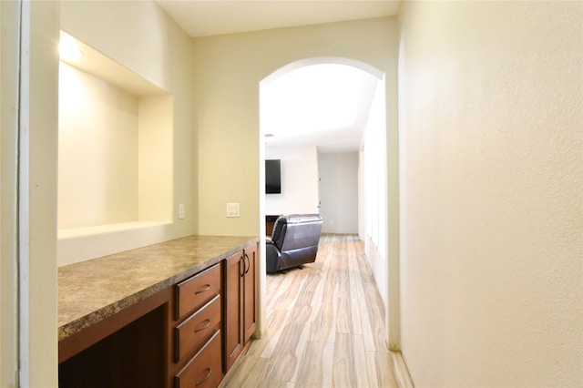 interior space featuring light hardwood / wood-style flooring